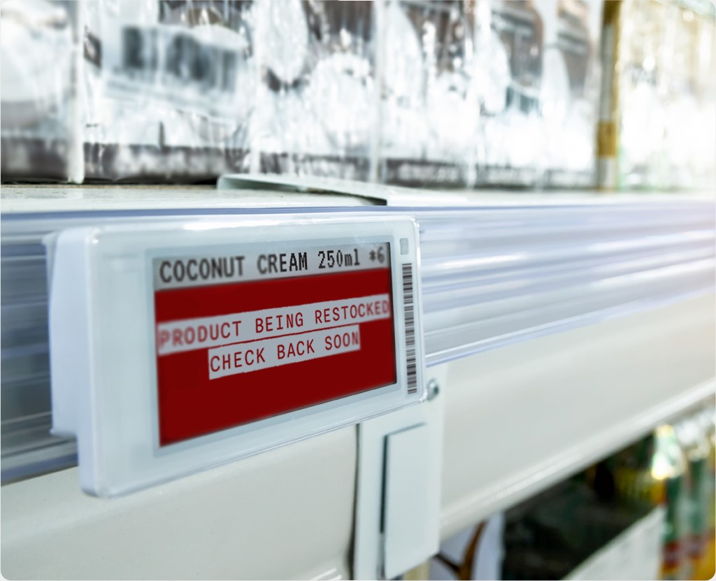 Grocery Store Out of Stock Sign