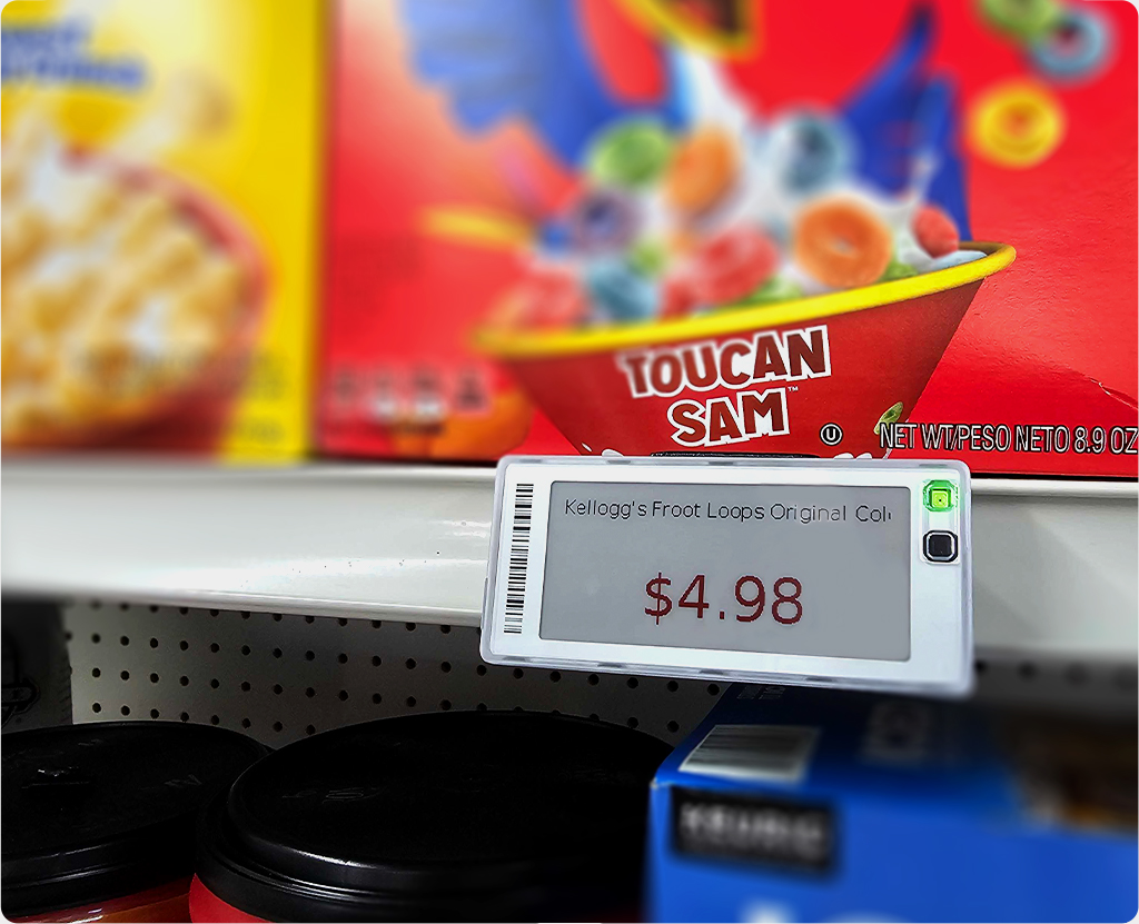 Toucan Sam with Digital Price Tag